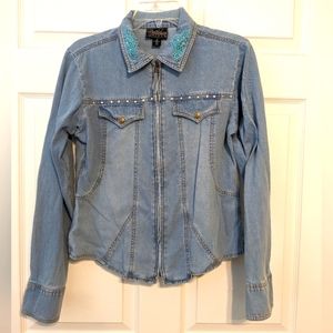 Cattlelac Ranch women's denim jacket